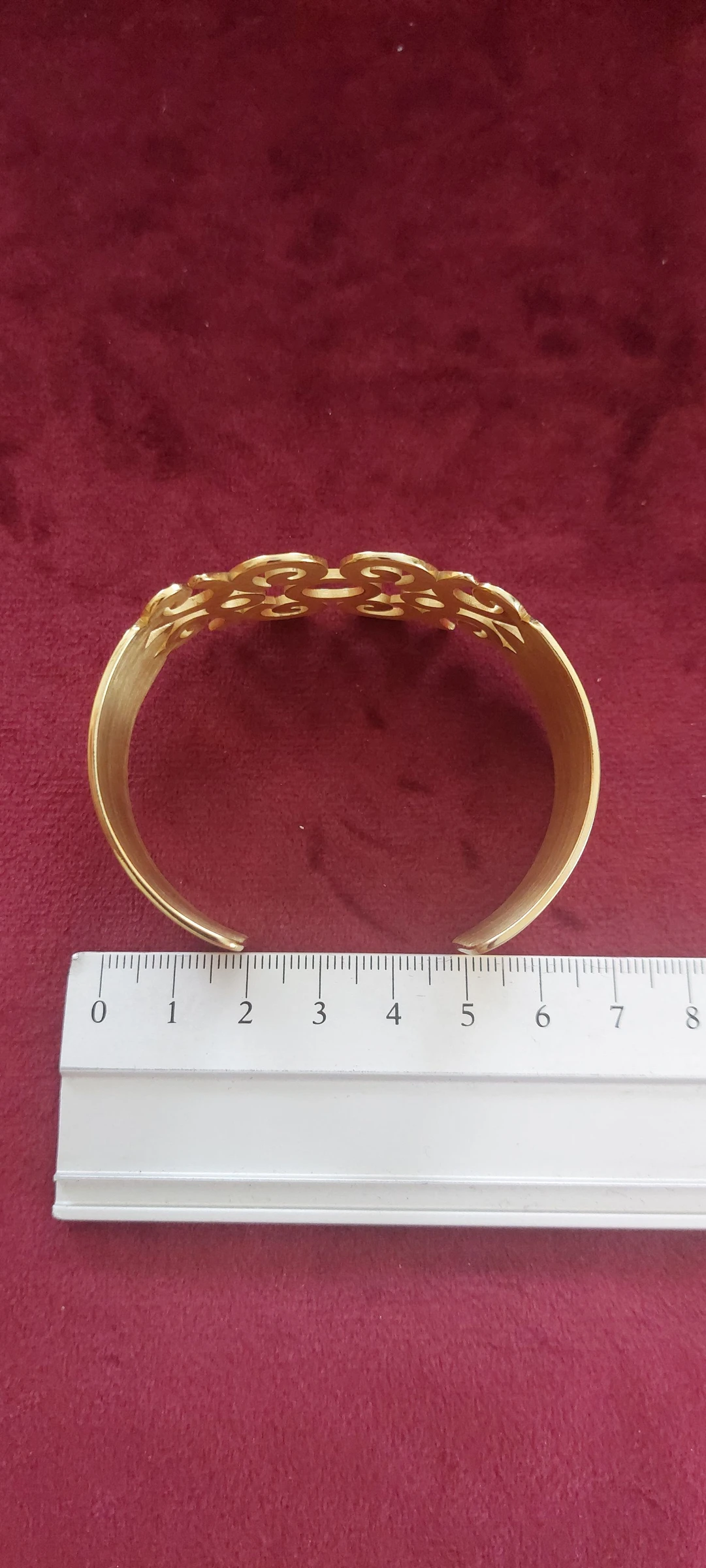 Prachtige open gouden armband - stijl "Les Georgettes" (28mm) – photo 7